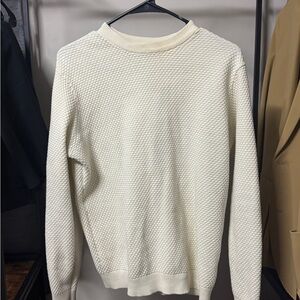 Primark Men's Off-White Crewneck Sweater